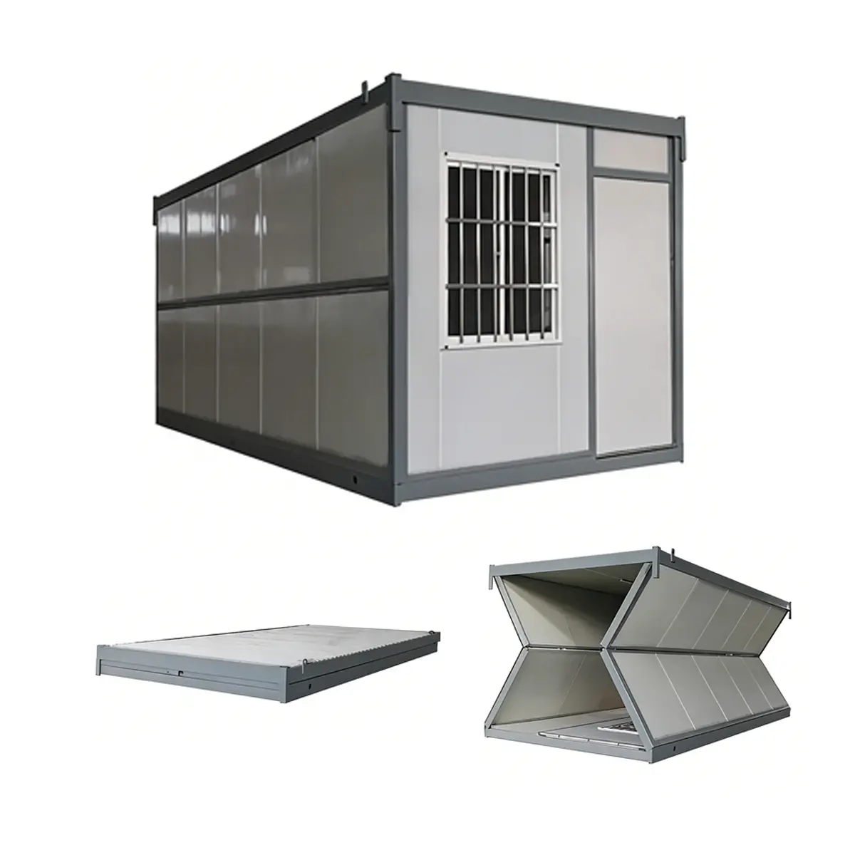Maison de conteneur pliable de type X