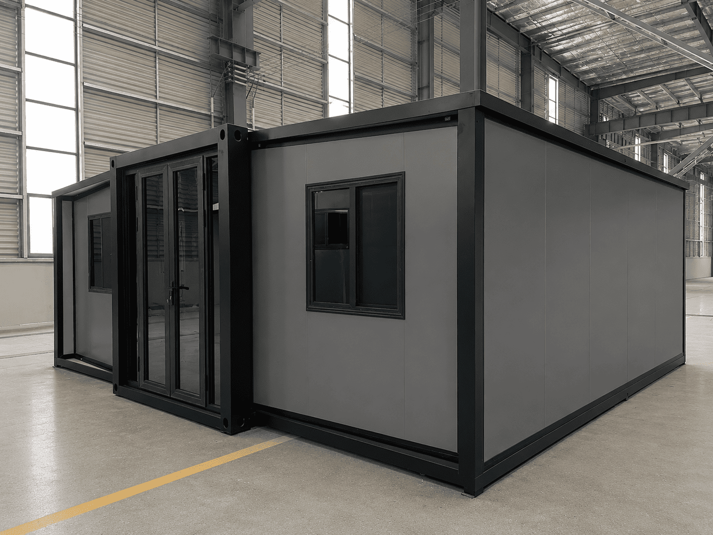 Casa Box Maison conteneur extensible de 20 pieds | Bureau de Site Industriel