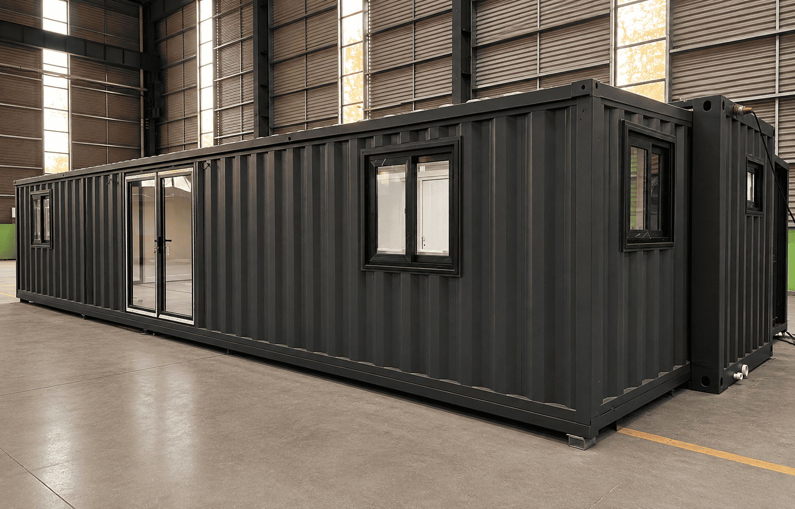 Casa Box Conteneur extensible de 40 pieds Accueil | Bureau de chantier robuste &agrave; cabine ondul&eacute;e robuste