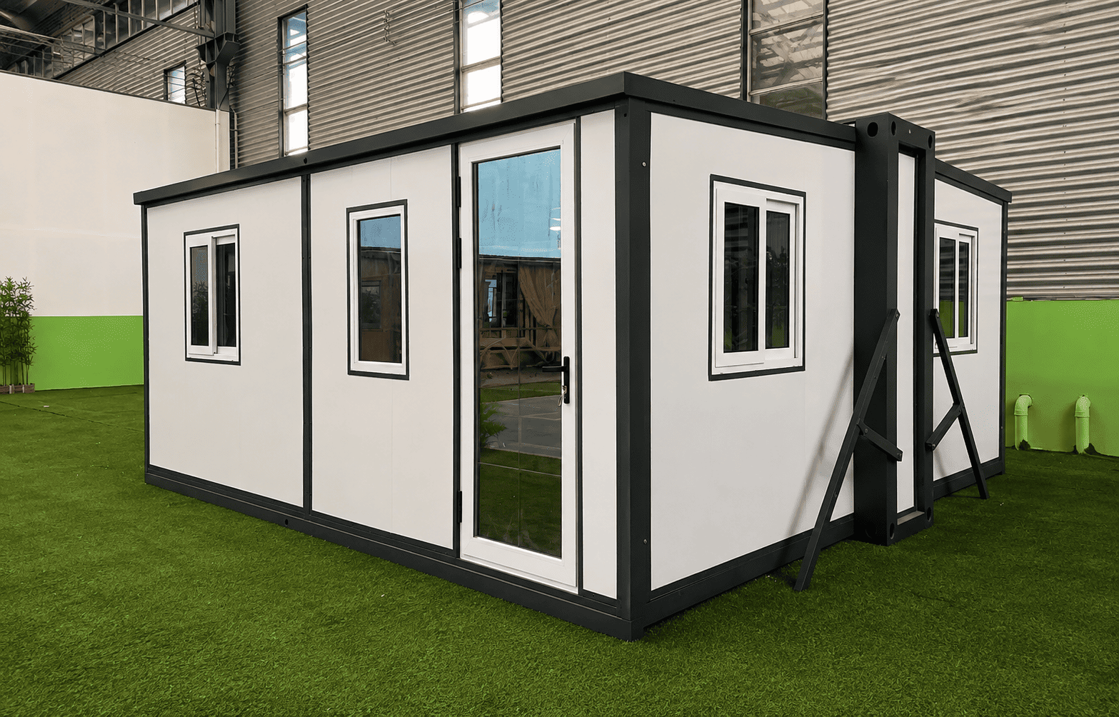 Casa Box 20 pieds F700 Maison conteneur extensible | Bureau de chantier portable