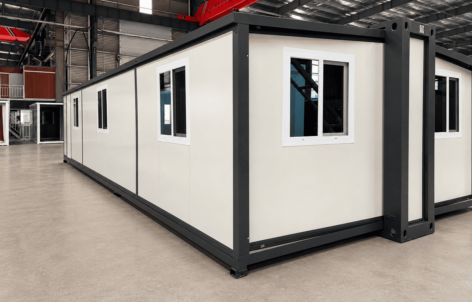 Casa Box 40 pieds F700 Maison conteneur extensible | Clinique modulaire blanche et propre