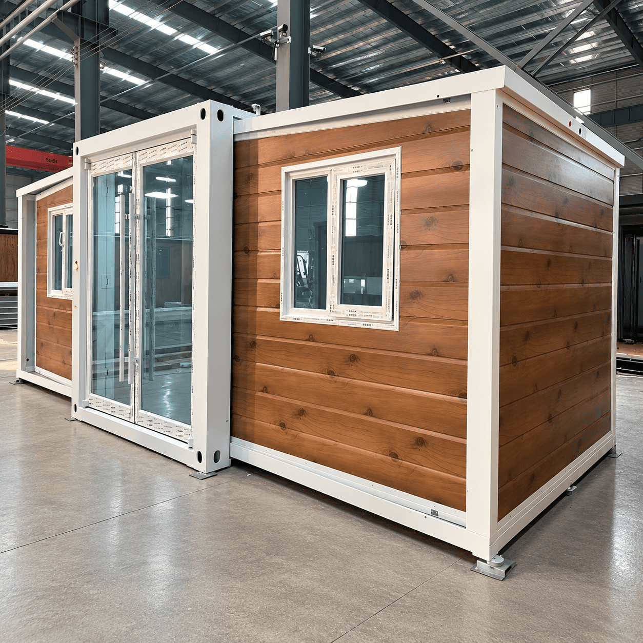 Casa Box Conteneur extensible de 10 pieds pour la maison | Cabane de jardin rustique d'aspect bois naturel