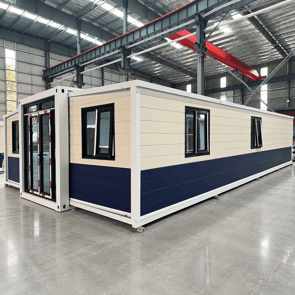 Casa Box Conteneur extensible de 40 pieds Accueil | Grande cabine de vill&eacute;giature en bord de mer